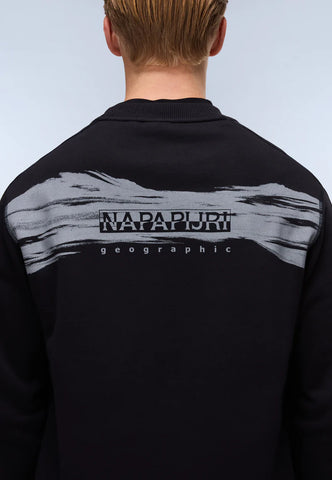 Napapijri Back Graphic Sweatshirt – Black
