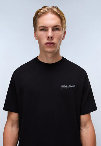Napapijri Back Graphic T-Shirt – Black