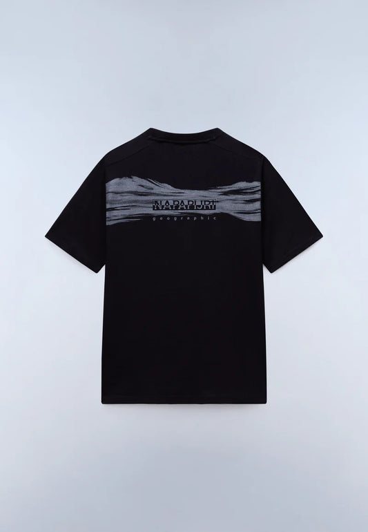 Napapijri Back Graphic T-Shirt – Black