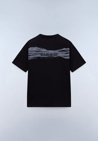 Napapijri Back Graphic T-Shirt – Black