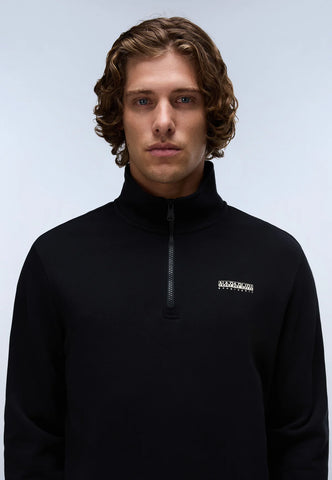 Napapijri Small Box Half-Zip Sweatshirt – Black