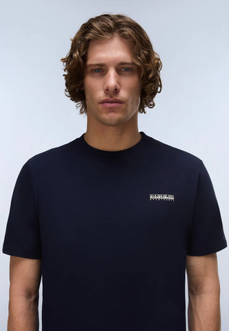 Napapijri Small Box Logo T-Shirt – Blu Marine