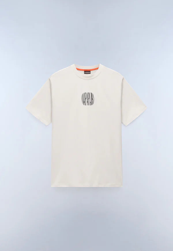 Napapijri Yukis Back Graphic T-Shirt – Beige Dimity