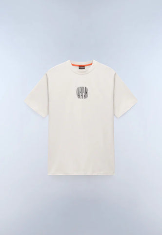 Napapijri Yukis Back Graphic T-Shirt – Beige Dimity