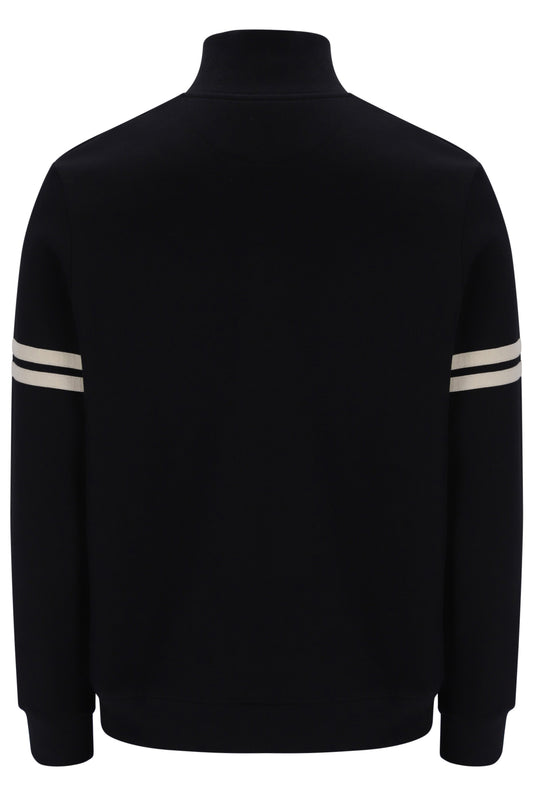 Sergio Tacchini Orion 1/4 Zip Sweatshirt – Black/Peyote