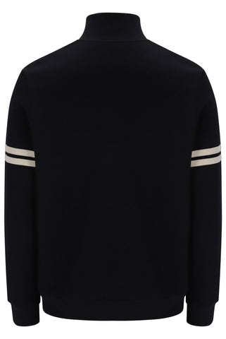 Sergio Tacchini Orion 1/4 Zip Sweatshirt – Black/Peyote