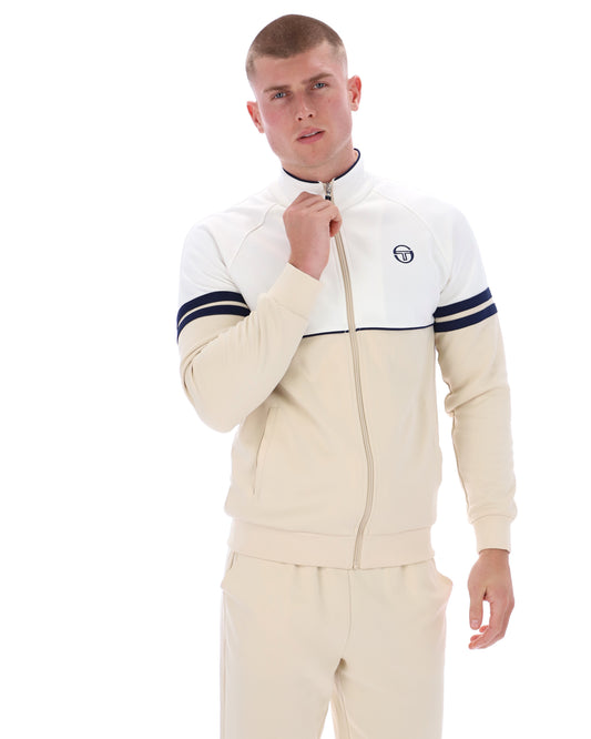 Sergio Tacchini Orion Track Top Jacket –  Gardenia / Sadshell