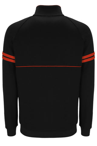 Sergio Tacchini Orion Track Top – Black / Tangerine