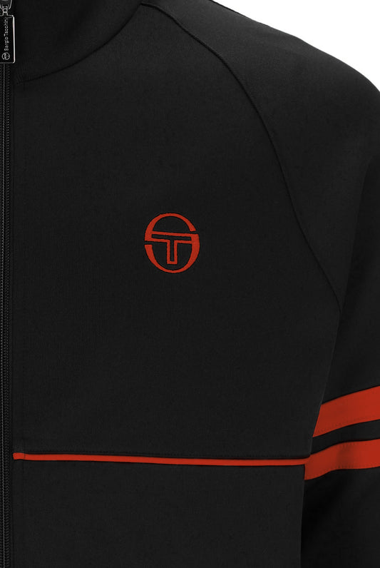 Sergio Tacchini Orion Track Top – Black / Tangerine