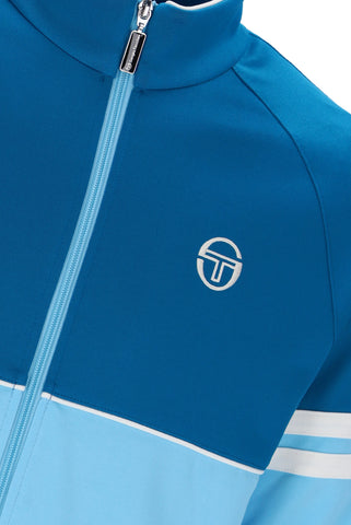 Sergio Tacchini Orion Track Top Jacket – Mykonos Blue / Baltic Sea / Gardenia