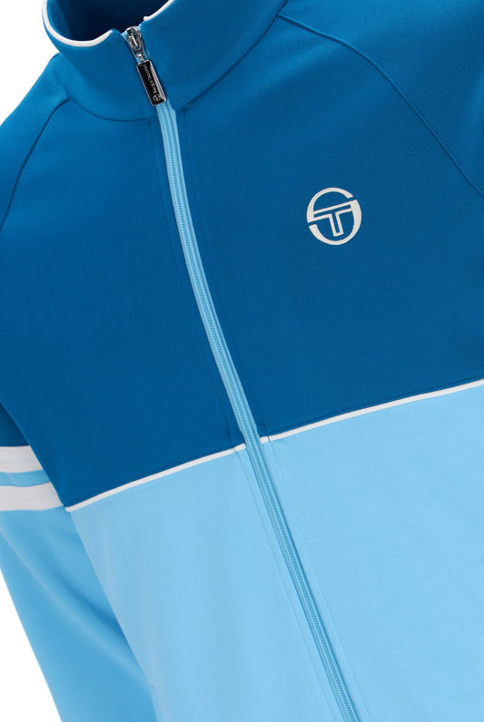 Sergio Tacchini Orion Track Top Jacket – Mykonos Blue / Baltic Sea / Gardenia