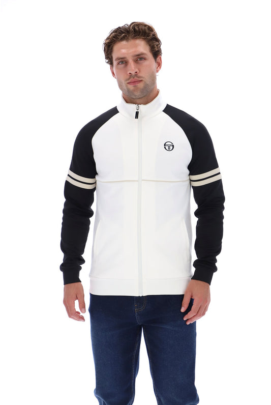 Sergio Tacchini Orion Track Top – Gardenia/Black