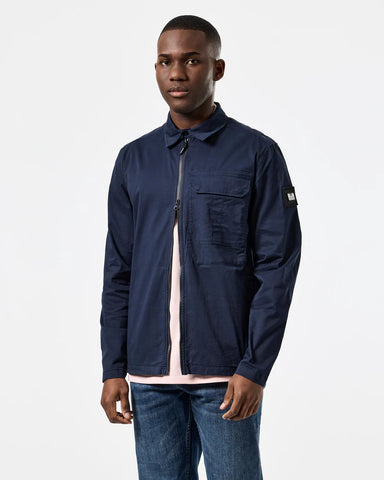Weekend Offender Graniteville Utility Overshirt Navy