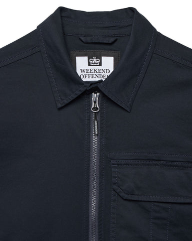 Weekend Offender Graniteville Utility Overshirt Navy