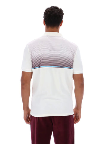 FILA Paco Zip Up Velour Polo – Gardenia