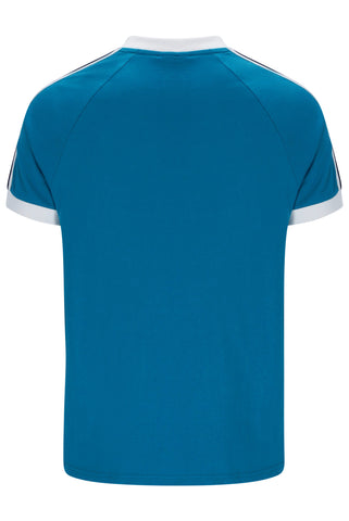 Sergio Tacchini Pino Ringer T-Shirt – Mykonos Blue / White