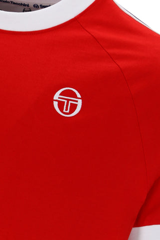 Sergio Tacchini Pino Ringer T-Shirt – Adrenaline Rush / White
