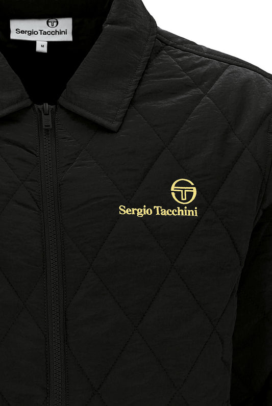 Sergio Tacchini Piola Quilted Shacket – Black