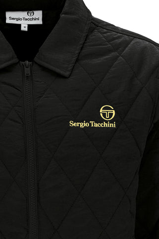 Sergio Tacchini Piola Quilted Shacket – Black