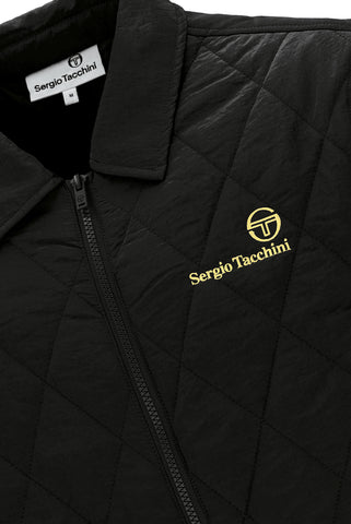 Sergio Tacchini Piola Quilted Shacket – Black