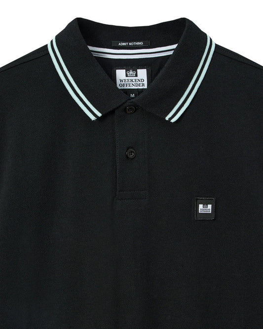 Weekend Offender Levanto Polo Black/Sea Spray Blue