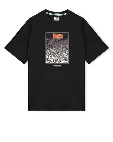 Weekend Offender Behave Graphic T-Shirt – Black