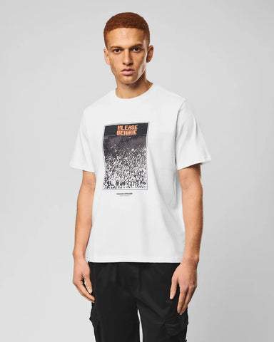 Weekend Offender Behave Graphic T-Shirt – White