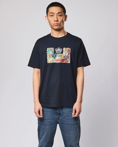 Weekend Offender D'Arblay Graphic T-Shirt – Navy