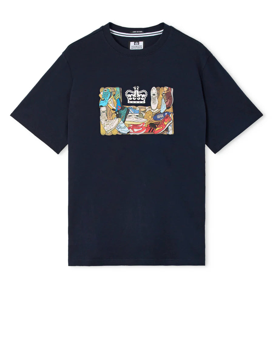 Weekend Offender D'Arblay Graphic T-Shirt – Navy
