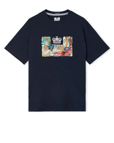 Weekend Offender D'Arblay Graphic T-Shirt – Navy