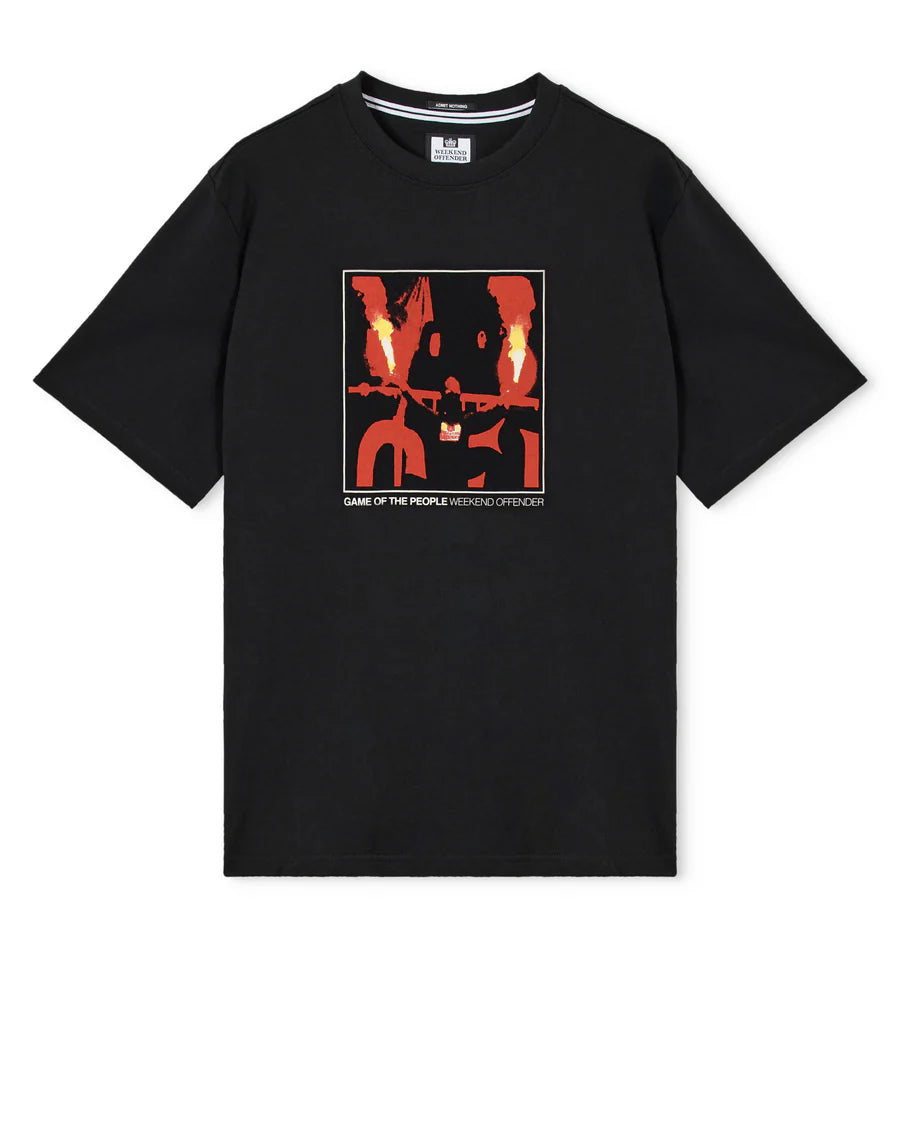 Weekend Offender The People Graphic T-Shirt – Black