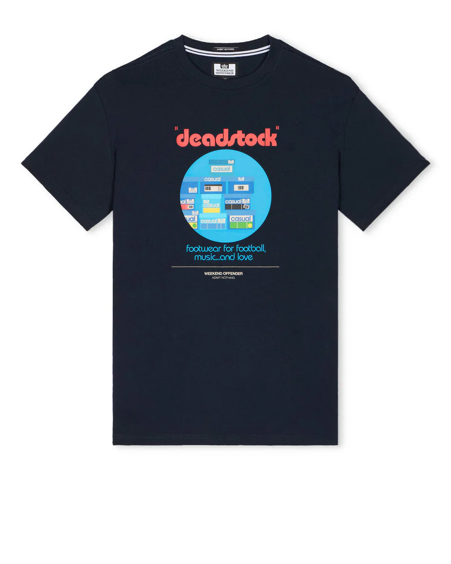Weekend Offender Deadstock Graphic T-Shirt Navy