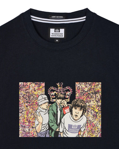 Weekend Offender Number 5 Graphic T-Shirt Navy