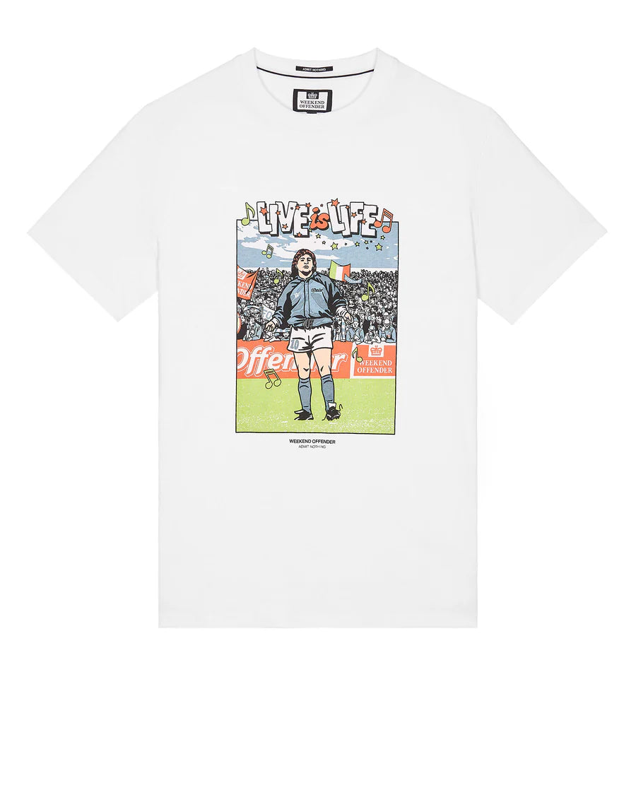 Weekend Offender Opus Graphic T-Shirt White
