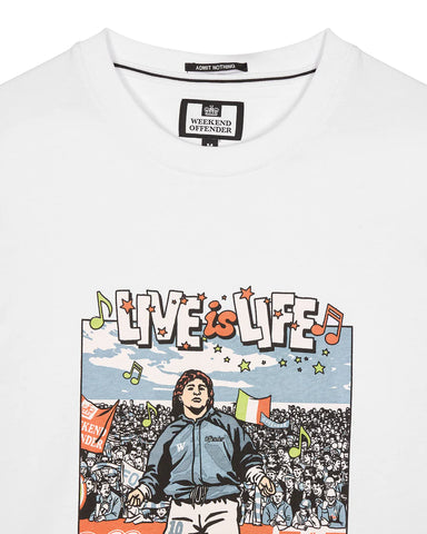 Weekend Offender Opus Graphic T-Shirt White