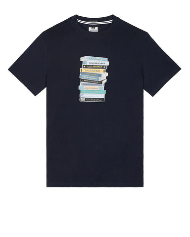 Weekend Offender Definitely Maybe Cassettes Graphic T-Shirt Navy