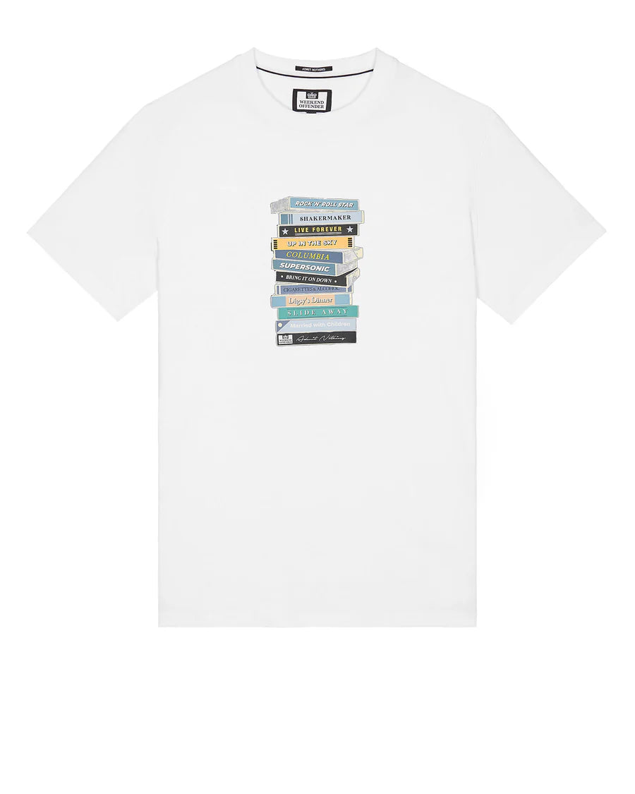 Weekend Offender Definitely Maybe Cassettes Graphic T-Shirt White