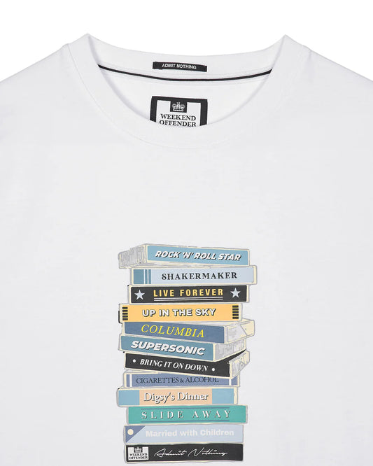 Weekend Offender Definitely Maybe Cassettes Graphic T-Shirt White