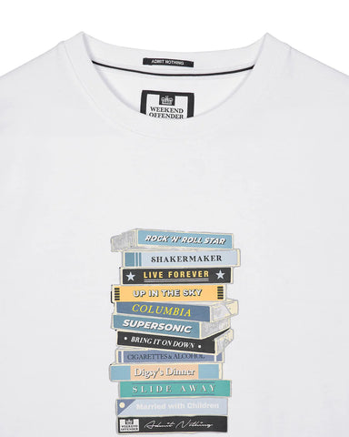 Weekend Offender Definitely Maybe Cassettes Graphic T-Shirt White