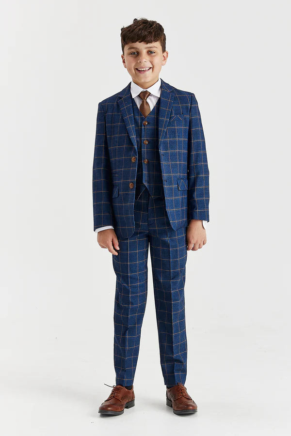 Paul Andrew Hamleys Navy Boys Three Piece Suit