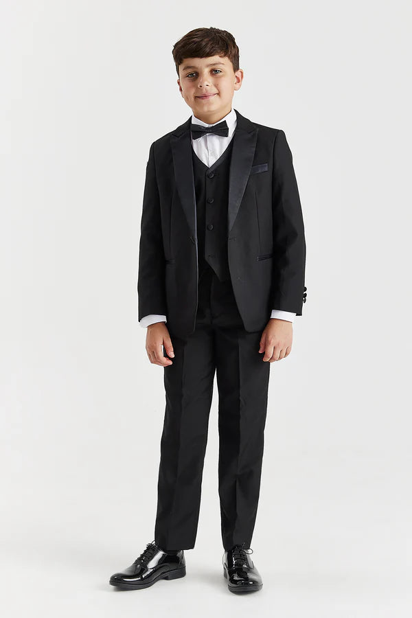 Paul Andrew Harry Black Boys Three Piece Suit