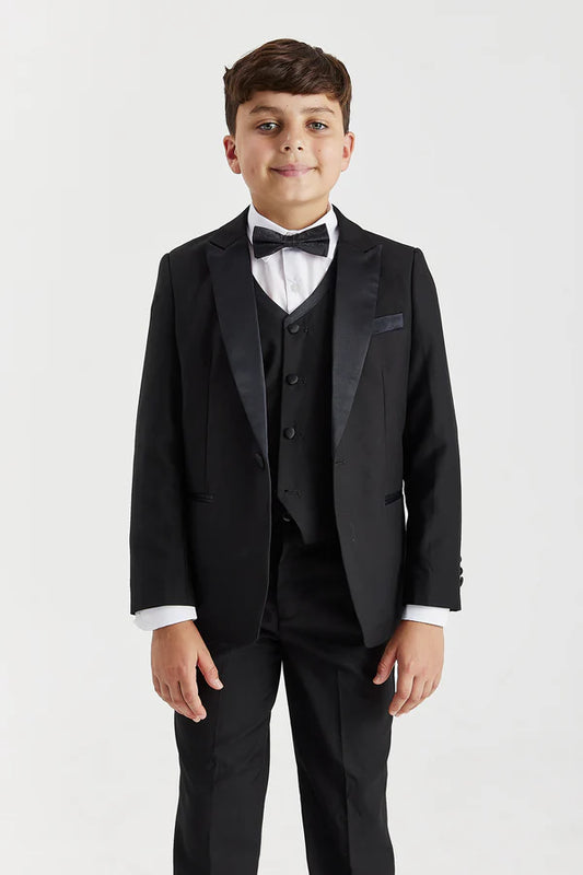 Paul Andrew Harry Black Boys Three Piece Suit