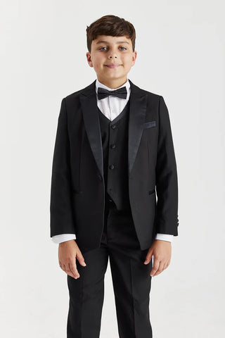 Paul Andrew Harry Black Boys Three Piece Suit