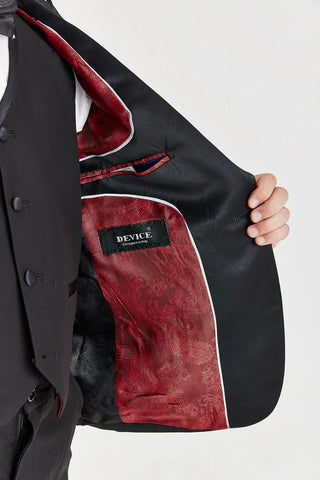 Paul Andrew Harry Black Boys Three Piece Suit