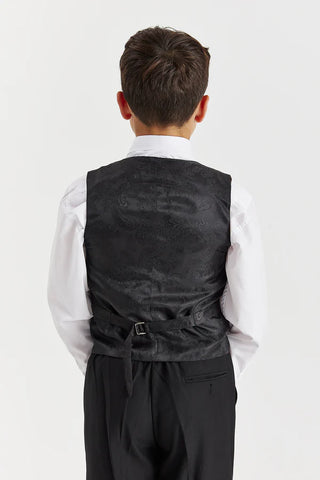 Paul Andrew Harry Black Boys Three Piece Suit