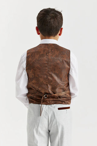 Paul Andrew Mark Stone Boys Three Piece Suit