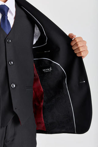 Paul Andrew Parker Black Boys Three Piece Suit
