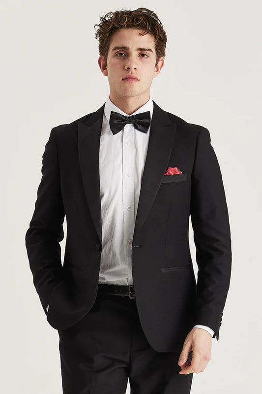 Paul Andrew Harry Black Men's Two Piece Tuxedo
