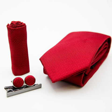 Paul Andrew- Wine Textured Tie Set (302)