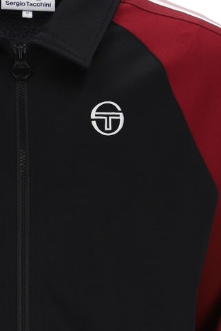 Sergio Tacchini Renshaw Tape Track Top – Black